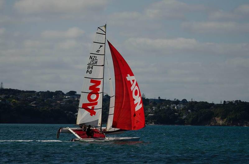 Racing in the NZ Tornado Nationals presented by Candida Stationery - January 2019 photo copyright Int. Tornado Assoc taken at Takapuna Boating Club and featuring the Tornado class