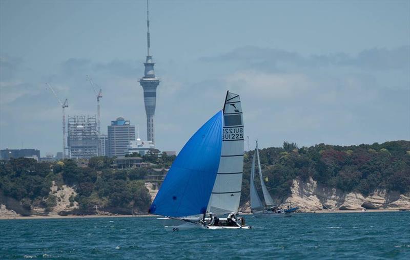 Racing in the NZ Tornado Nationals presented by Candida Stationery - January 2019 photo copyright Int. Tornado Assoc taken at Takapuna Boating Club and featuring the Tornado class