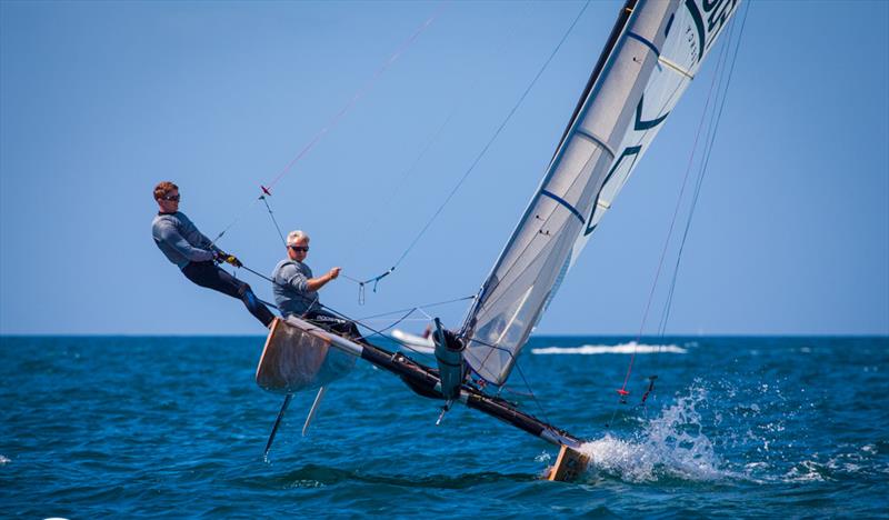 Day 1, Int Tornado Class 2019 World Championship presented by Candida, Takapuna Boating Club, January 5, 2019 photo copyright Suellen Davies taken at Takapuna Boating Club and featuring the Tornado class