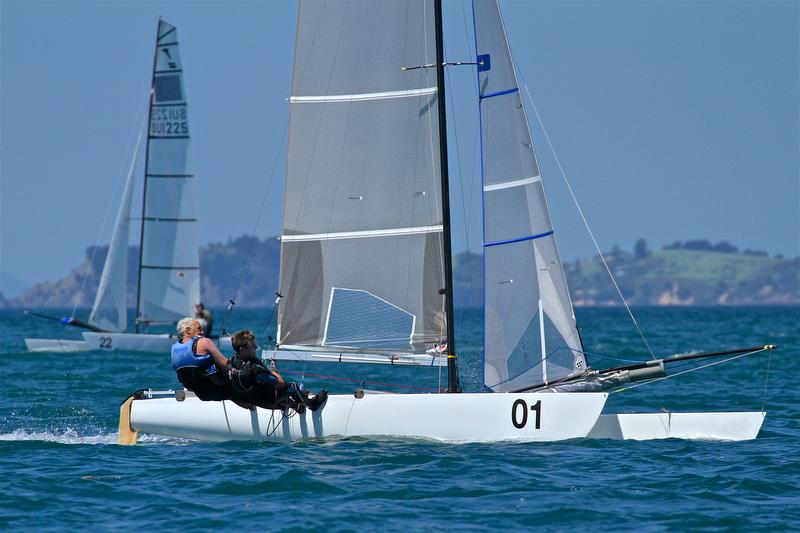 Rex and Brett Sellers - Race 6 - Day 3 - 2019 Int Tornado Class World Championships presented by Candida. January 7, 2019 photo copyright Richard Gladwell taken at Takapuna Boating Club and featuring the Tornado class