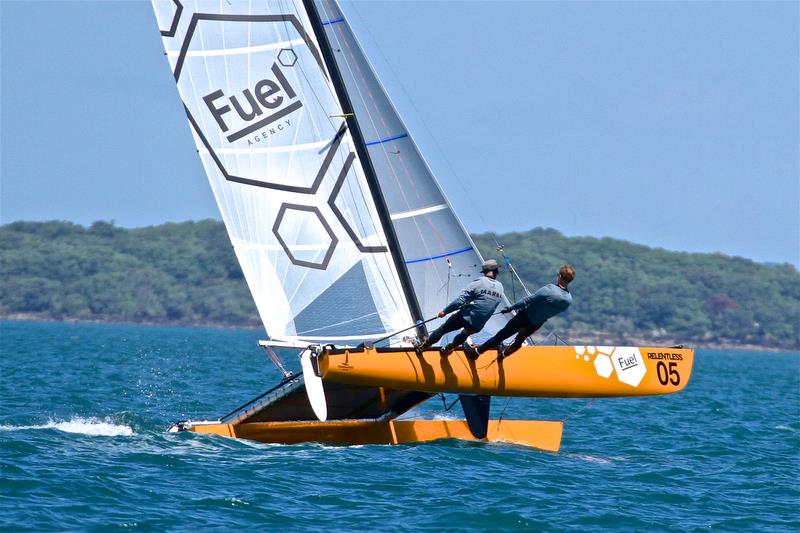 Jason Marra and Brendon Duske (NZL) - Race 6 - Int Tornado Worlds - Day 3, presented by Candida, January 7, photo copyright Richard Gladwell taken at Takapuna Boating Club and featuring the Tornado class