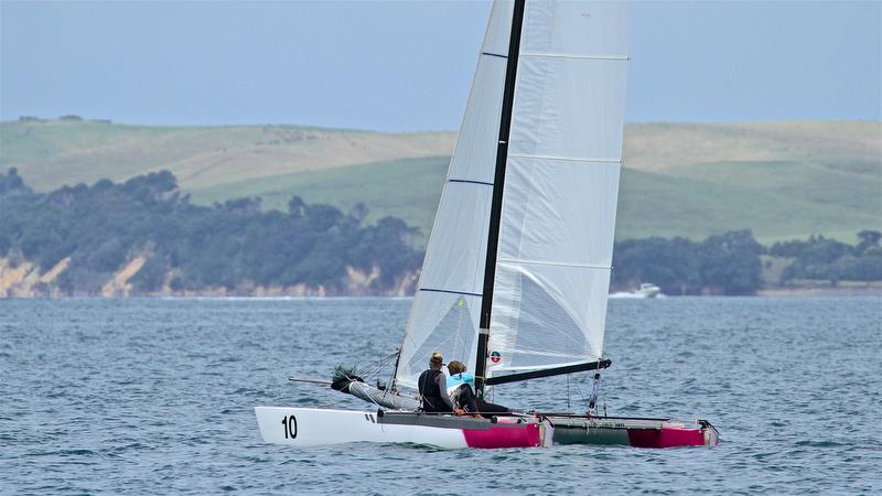 Before racing started - Int Tornado Worlds - Day 4, presented by Candida, January 9, 2019 photo copyright Richard Gladwell taken at Takapuna Boating Club and featuring the Tornado class