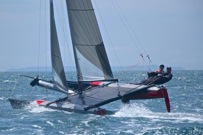 Brett Burvill and Max Puttman (AUS) , Int Tornado World Champions - Int Tornado Worlds - Day 5, presented by Candida, January 10, 2019 - photo © Richard Gladwell