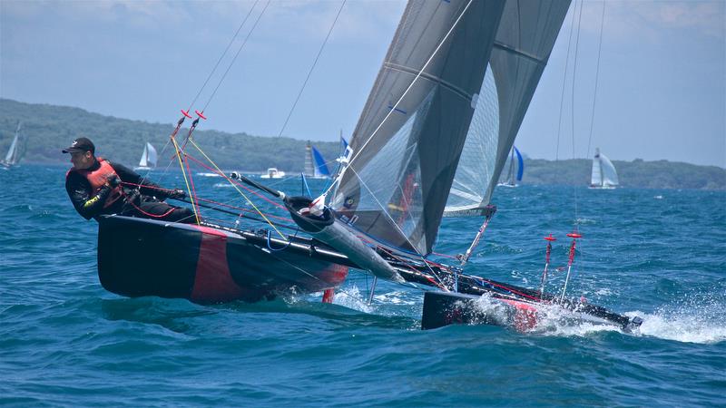 Brett Burvill and Max Puttman (AUS) , Int Tornado World Champions - Int Tornado Worlds - Day 5, presented by Candida, January 10, 2019 - photo © Richard Gladwell