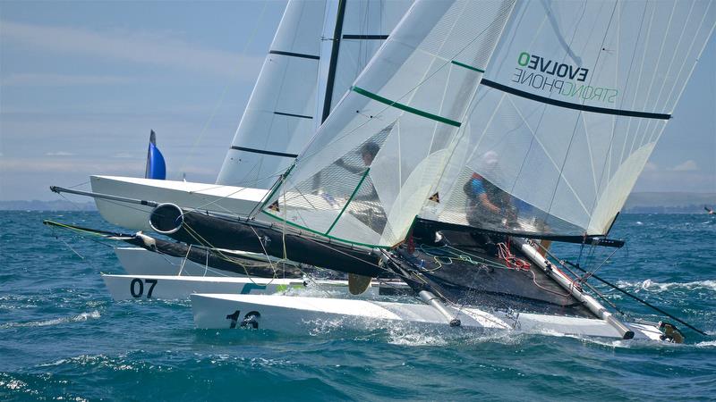 Race 9 - Int Tornado Worlds - Day 4, presented by Candida, January 9, 2019 photo copyright Richard Gladwell taken at Takapuna Boating Club and featuring the Tornado class