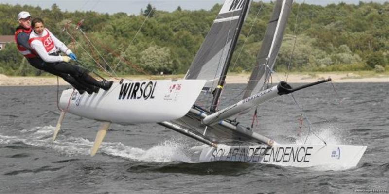 Nahid and Roland Gäbler have already won numerous mixed titles on the Tornado. In 2024 they want to represent Germany in the new Olympic discipline 'Mixed Doublehand Offshore'. - photo © Beeck / Kiel Week