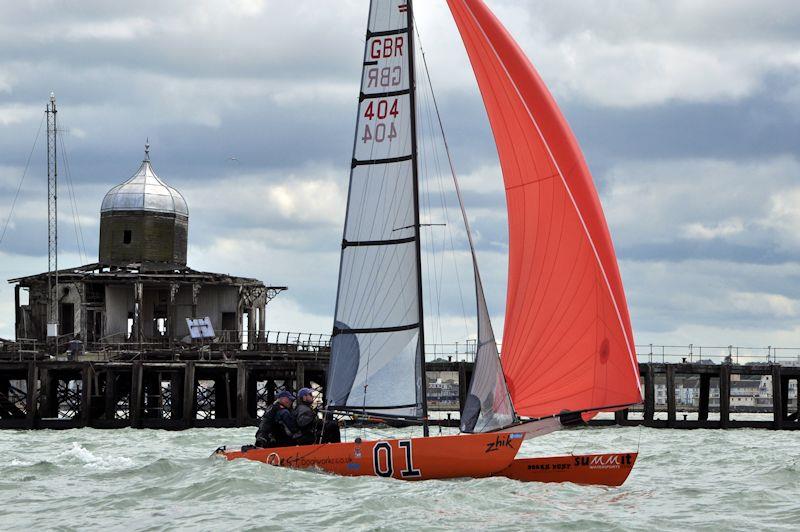 Peter King and Henry Beams in the Forts Race 2022 at Whitstable photo copyright Nick Champion / www.championmarinephotography.co.uk taken at Whitstable Yacht Club and featuring the Tornado class