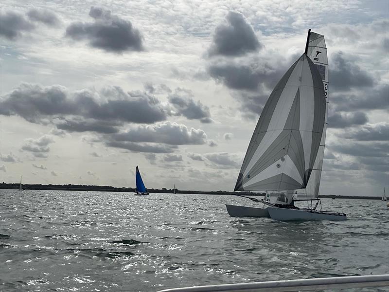 Winners Simon Northrop and Megan Smith during the UK Tornado Nationals 2023 at Minnis Bay photo copyright Ollie Northrop taken at Minnis Bay Sailing Club and featuring the Tornado class