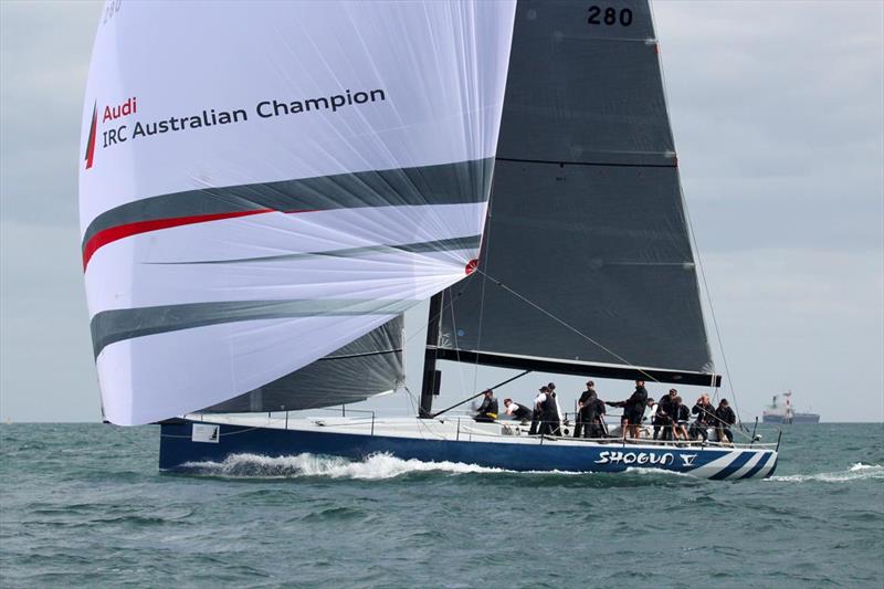 The overhauled TP52 Shogun is the first official entry for the 2015 Festival of Sails photo copyright Teri Dodds taken at Royal Geelong Yacht Club and featuring the TP52 class