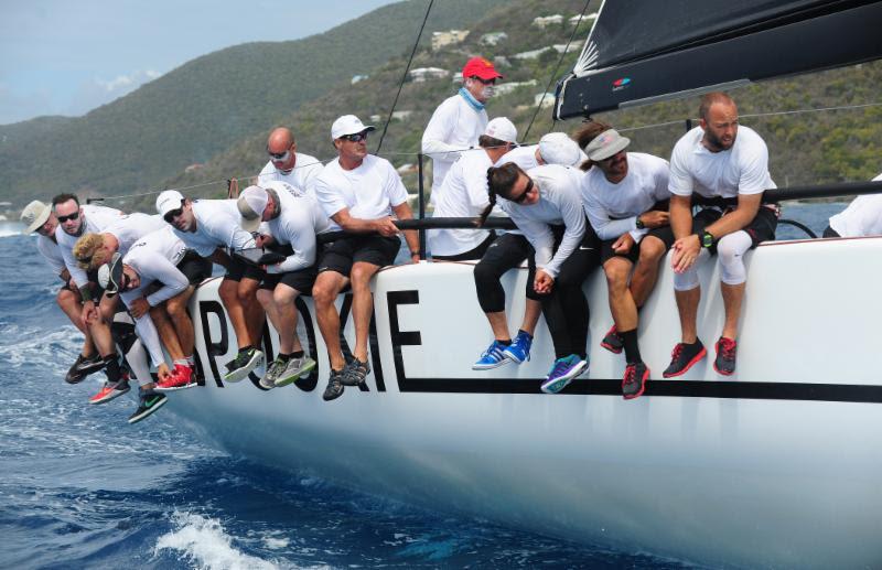 Spookie wins CSA Racing 1 at the BVI Spring Regatta photo copyright Todd VanSickle taken at Royal BVI Yacht Club and featuring the TP52 class