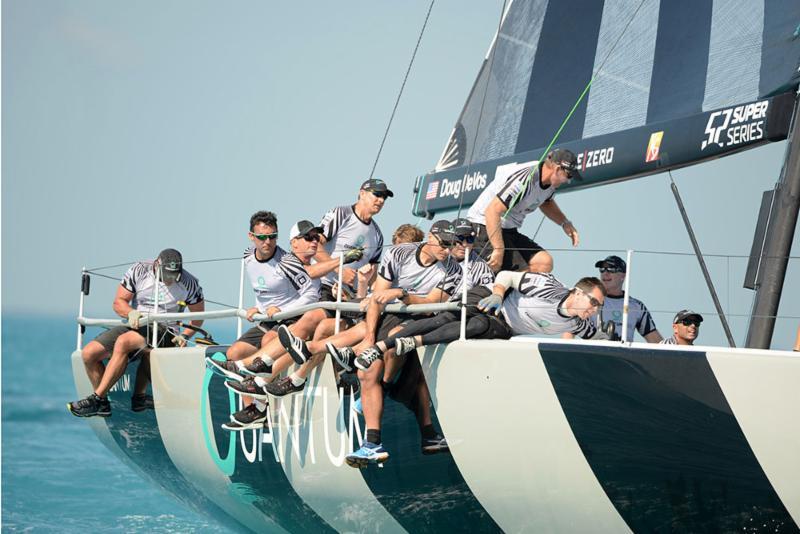 Complete focus from owner/helmsman Doug DeVos helped lead Quantum Racing to victory in the 52 Super Series at Quantum Key West Race Week - photo © Quantum Key West Race Week / www.PhotoBoat.com