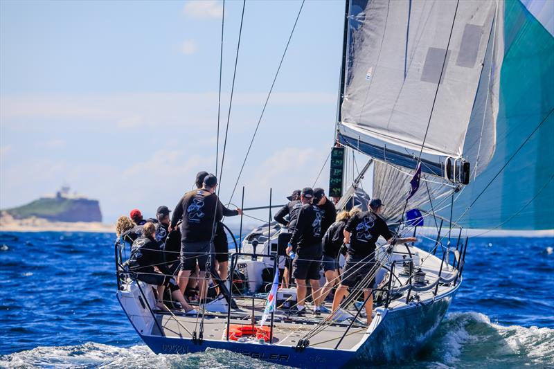 Smuggler at SailFest Newcastle photo copyright Salty Dingo taken at Newcastle Cruising Yacht Club and featuring the TP52 class