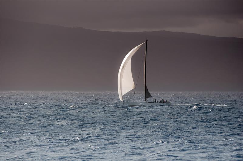 Valkerie, a TP52 that's owned by Jason Rhodes and skippered by Gavin Brackett, en route to breaking the Vic-Maui course record in the 2016 edition of this West Coast clasic photo copyright Vic-Maui Race taken at Royal Vancouver Yacht Club and featuring the TP52 class