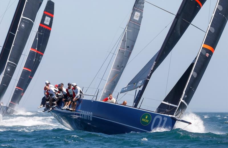 Azzurra in action at Rolex TP52 World Championship Cascais, Day 1 - photo © Nico Martinez / MartinezStudio