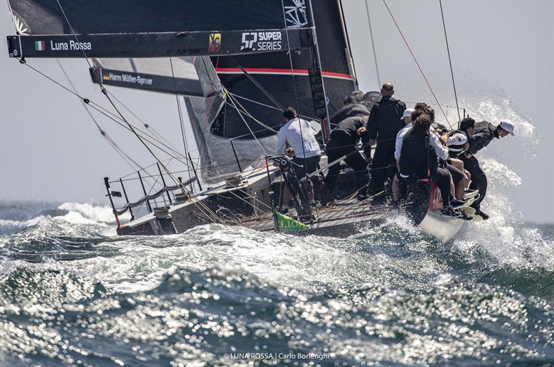 Day 1 of the Rolex TP52 World Championship  photo copyright Carlo Borlenghi / Luna Rossa taken at Clube Naval de Cascais and featuring the TP52 class