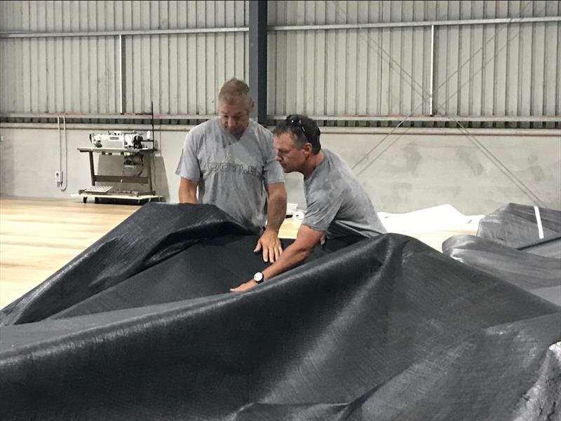 Gordon Maguire and Chris Nicholson at the Doyle Lake Macquarie Loft    - photo © Doyle Sails