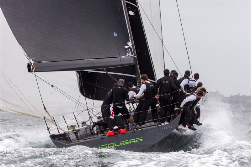 TP52 Hooligan at full throttle - 2018 Sydney Harbour Regatta - photo © Andrea Francolini / MHYC