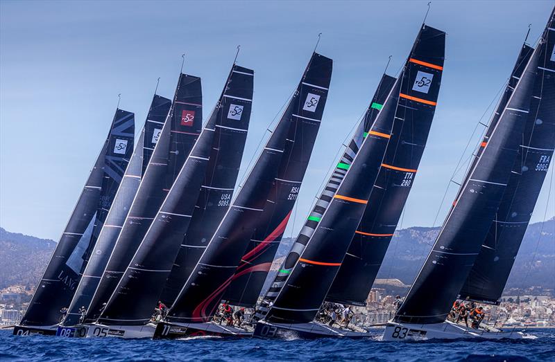 TP52s sailing today on the Bay of Palma - 16th Sail Racing PalmaVela - Day 1 - photo © Nico Martinez