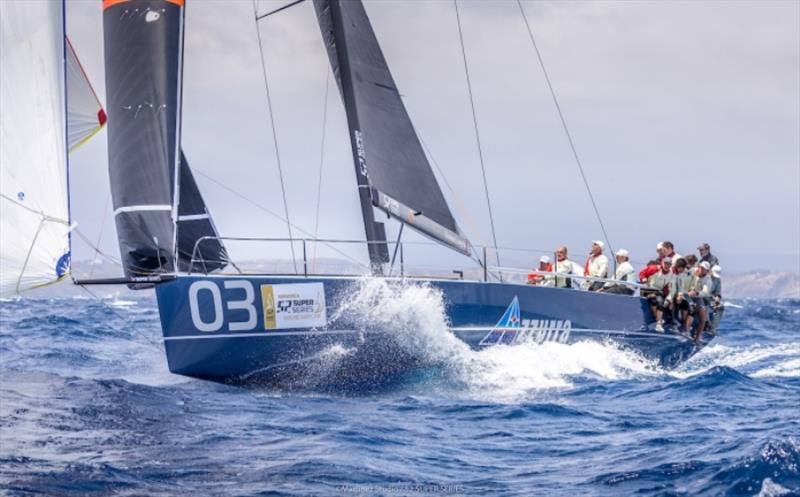 Azzurra at Menorca 52 Super Series Sailing Week photo copyright Nico Martinez / 52 Super Series taken at  and featuring the TP52 class