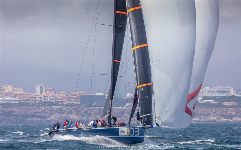 Azzurra - Day 1 - Cascais 52 Super Series Sailing Week photo copyright Martinez Studio / 52 Super Series taken at Clube Naval de Cascais and featuring the TP52 class