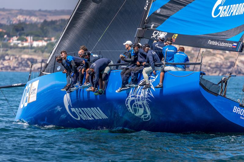 Bronenosec  on day 4 of Cascais 52 Super Series Sailing Week photo copyright Nico Martinez / www.MartinezStudio.es taken at Clube Naval de Cascais and featuring the TP52 class