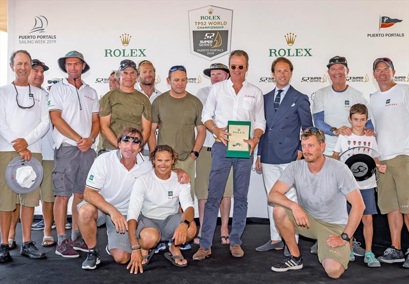 Harm Müller-Spreer and the Crew of Platoon, Crowned Rolex TP52 World Champions photo copyright Kurt Arrigo taken at  and featuring the TP52 class