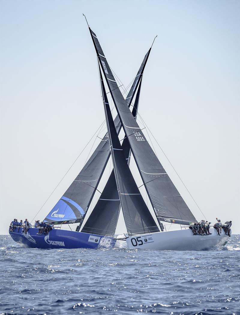 Bronenosec and Sled, Two of the Crews who enjoyed race victories at the 2019 Rolex TP52 World Championship photo copyright Kurt Arrigo / Rolex taken at  and featuring the TP52 class