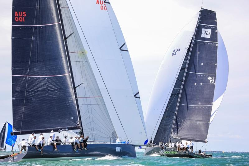 TPs racing outer Corio Bay photo copyright Salty Dingo taken at Royal Geelong Yacht Club and featuring the TP52 class