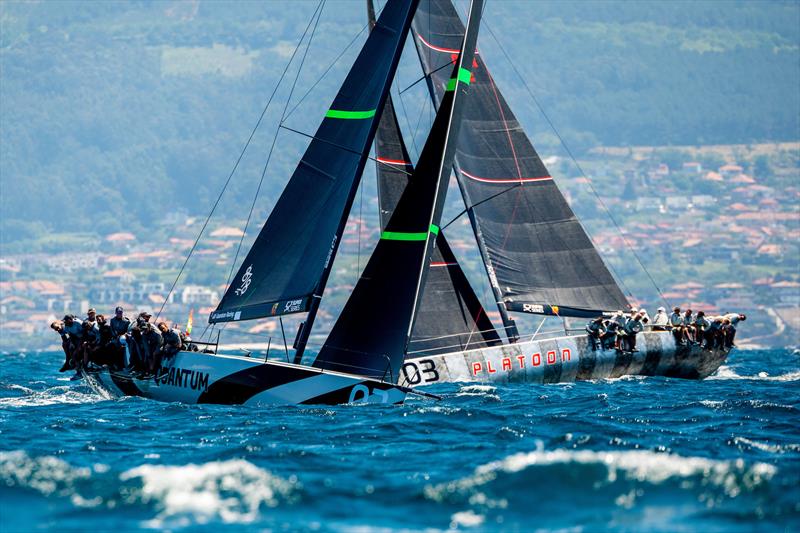 Second day of racing at the ABANCA 52 Super Series Baiona Sailing Week photo copyright María Muiña taken at Monte Real Club de Yates and featuring the TP52 class