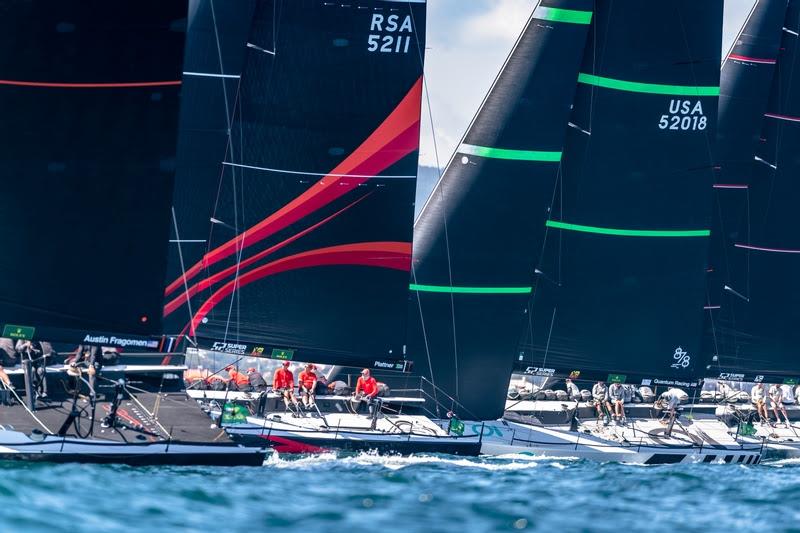 Every start is an intense moment for the TP52 crews - 2022 Rolex TP52 World Championship photo copyright Kurt Arrigo / Rolex taken at Clube Naval de Cascais and featuring the TP52 class