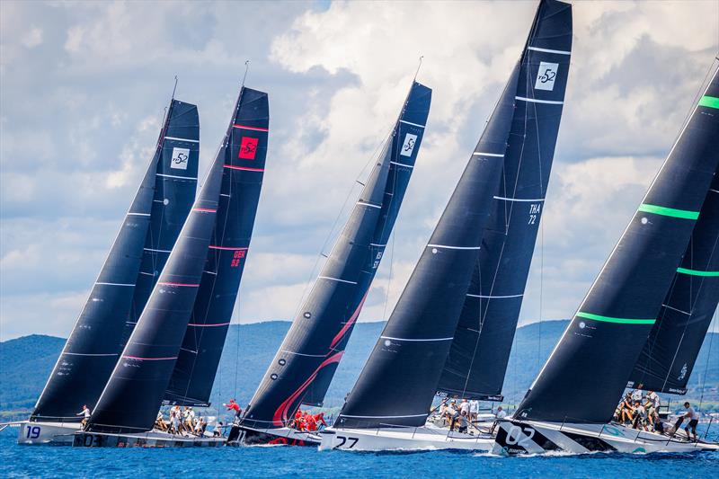 Royal Cup 52 SUPER SERIES Scarlino practice races photo copyright Nico Martinez taken at Club Nautico Scarlino and featuring the TP52 class