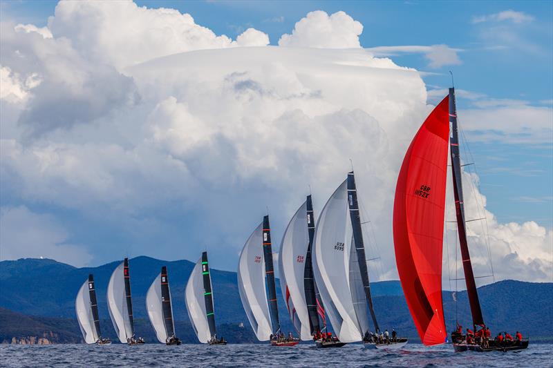 Royal Cup 52 SUPER SERIES Scarlino practice races photo copyright Nico Martinez taken at Club Nautico Scarlino and featuring the TP52 class