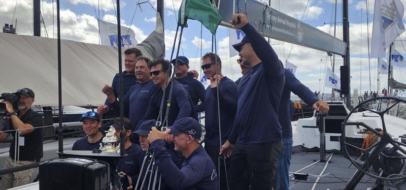 Get set to celebrate photo copyright Clayton Reading taken at Royal Yacht Club of Tasmania and featuring the TP52 class