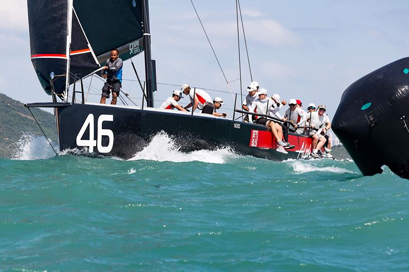 Team Alpha Plus in Hong Kong. TP52 Super Series next photo copyright Guy Nowell / RHKYC taken at Royal Hong Kong Yacht Club and featuring the TP52 class