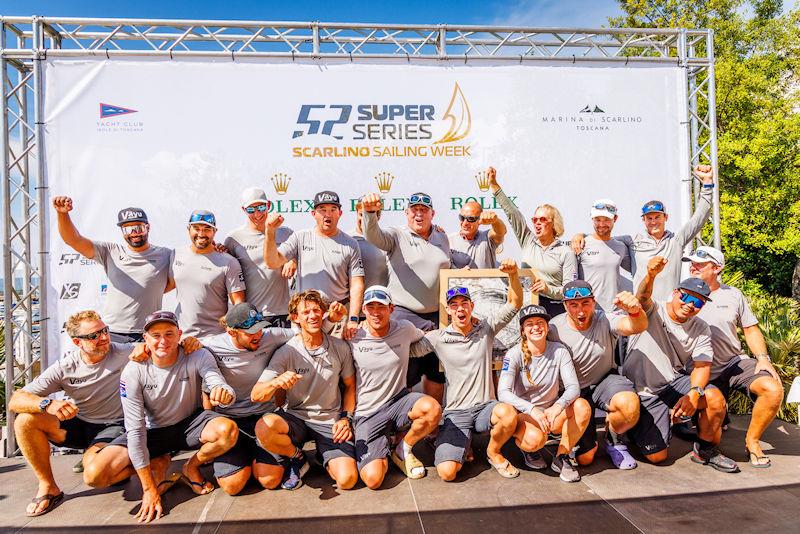 52 Super Series Scarlino Sailing Week 2023 Prize Giving photo copyright Nico Martinez / 52 Super Series taken at Club Nautico Scarlino and featuring the TP52 class