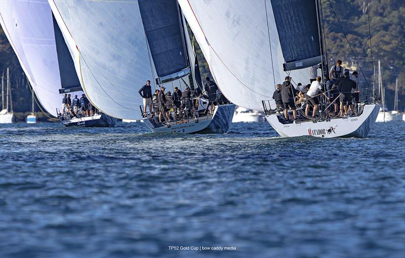 Fleet on Pittwater - Act 4 (and series finale) of the Pallas Capital TP52 Gold Cup - photo © Bow Caddy Media