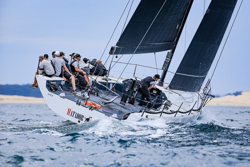 Matador sailing away from her adversaries at the TP52 Gold Cup - photo © Salty Dingo