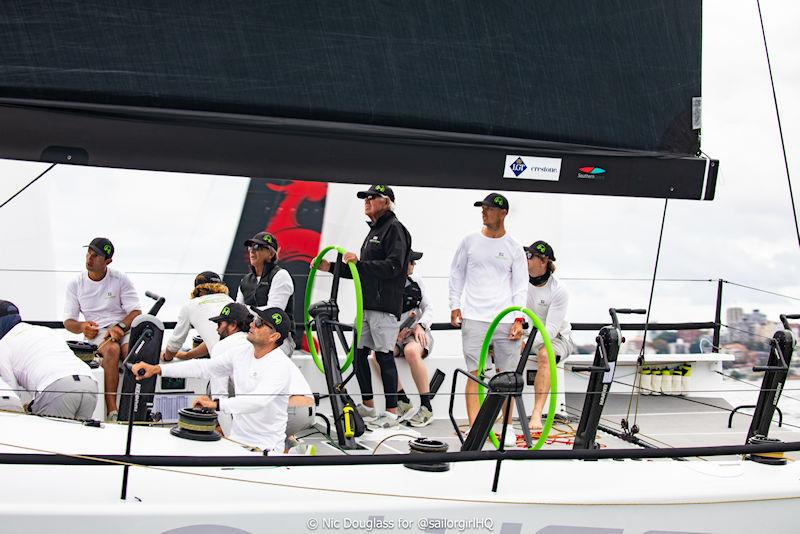 Pallas Capital Gold Cup: Marcus Blackmore with Tom Burton behind him photo copyright Nic Douglass for @sailorgirlHQ taken at Cruising Yacht Club of Australia and featuring the TP52 class