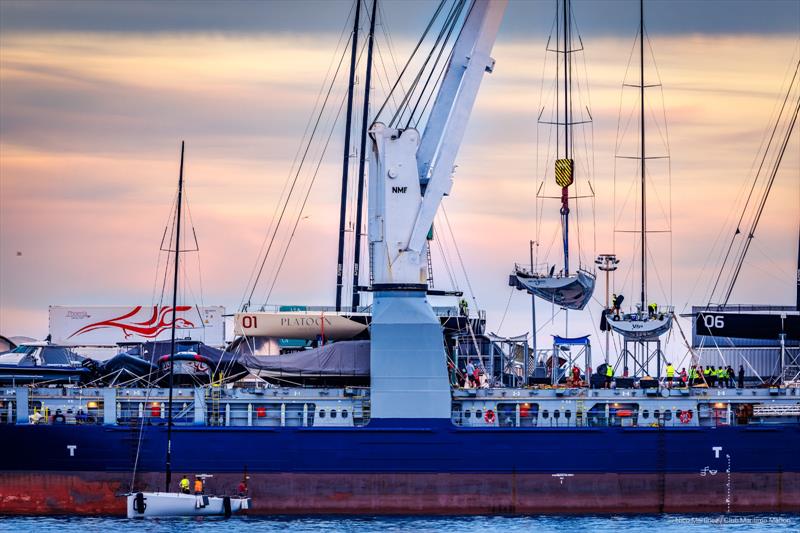 52 Super Series representing seven different nations left Palma today heading across the Atlantic bound for the USA's sailing epicentre, Newport, Rhode Island photo copyright 52 Super Series taken at  and featuring the TP52 class