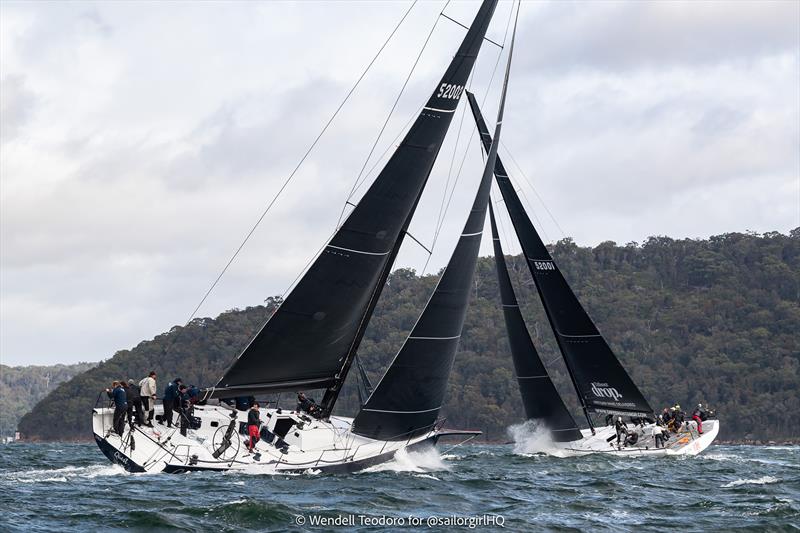 Quest crossing tacks with Zen - Pallas Capital TP52 Gold Cup photo copyright Wendell Teodoro @sailorgirlhq taken at Royal Prince Alfred Yacht Club and featuring the TP52 class
