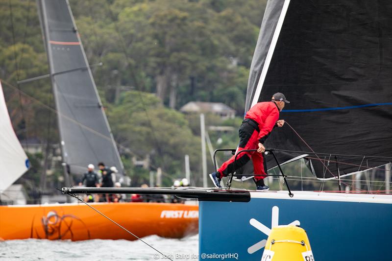Seeing double - Two First Light's round the bottom mark at TP52 Pallas Capital Gold Cup 2025 Act 4 photo copyright Josh Baird for @sailorgirlhq taken at Royal Prince Alfred Yacht Club and featuring the TP52 class