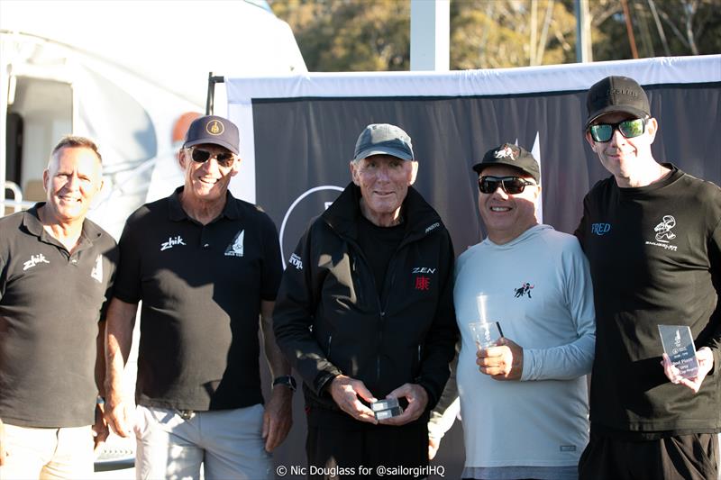 Pallas Capital Gold Cup Act 3 - Craig Neil, TP52 Aus President, and Terry Wetton with Gordon Ketelbey, David Dohery and Seb Bohm - TP52 Class Manager - photo © Nic Douglass for @sailorgirlHQ