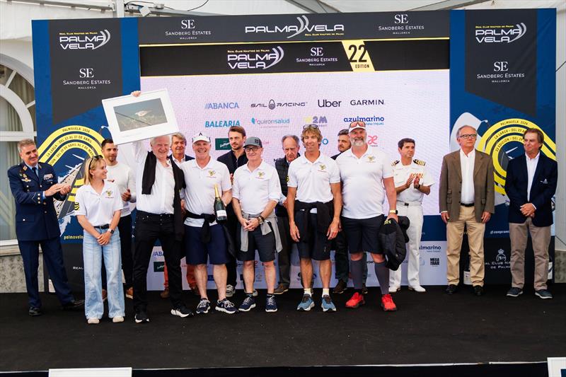 No way back win in the TP52 class - Sandberg PalmaVela Prize Giving photo copyright Nico Martínez / Sandberg PalmaVela taken at Real Club Náutico de Palma and featuring the TP52 class