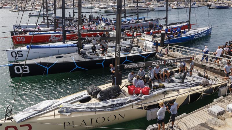 No racing on day 4 of the Marina Rubicon Lanzarote 52 Super Series Sailing Week 2026 photo copyright Nico Martinez / 52 Super Series taken at  and featuring the TP52 class