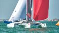 Racecourse action at the 2025 Sarasota Bay Multihull Regatta