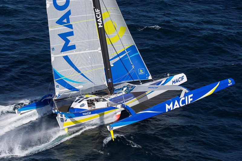 Francois Gabart Single Handed Training On Macif Trimaran
