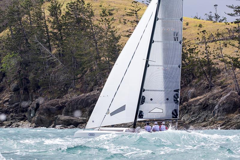 Fury Road on day 2 at Audi Hamilton Island Race Week 2017 photo copyright Andrea Francolini taken at Hamilton Island Yacht Club and featuring the Trimaran class