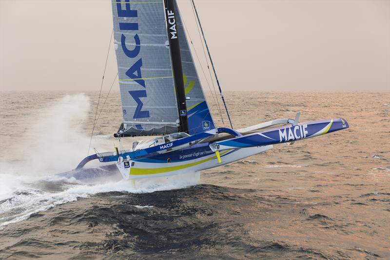 Francois Gabart onboard the maxi trimaran MACIF - photo © Jean-Marie Liot / ALEA / MACIF