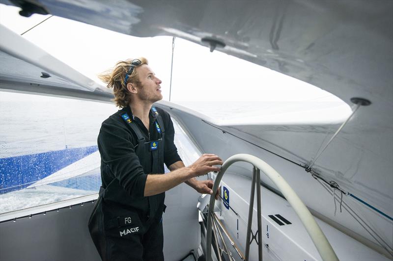 Francois Gabart onboard the maxi trimaran MACIF - photo © Vincent Curutchet / ALEA / MACIF