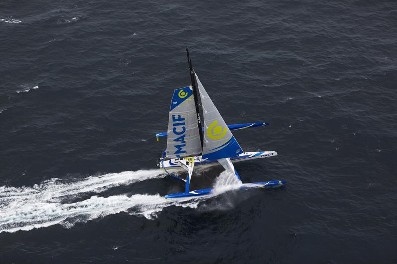 Francois Gabart onboard the maxi trimaran MACIF photo copyright Jean-Marie Liot / ALEA / MACIF taken at  and featuring the Trimaran class